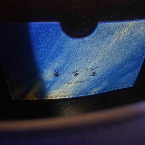 OffWhite Bags Offwhite Burrow22 Tie Dye Shoulder Bag Blue And